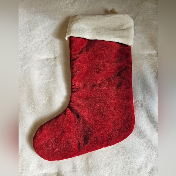 Pottery Barn Medium Classic 100% Cotton Velvet Holiday Stocking - Picture 3 of 5